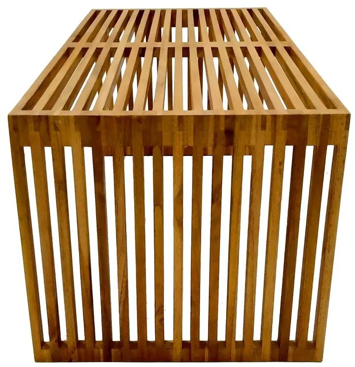 Τραπέζι Marlin teak ξύλο σε φυσική απόχρωση 100x50x45 εκ. 100x50x45 εκ.