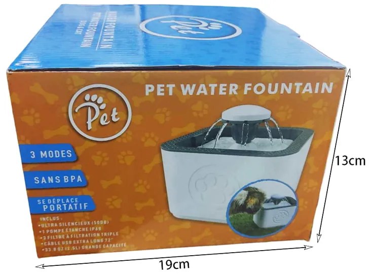 Αυτόματος διανομέας νερού/Συντριβάνι - Pet Water Fountain 2.5lt