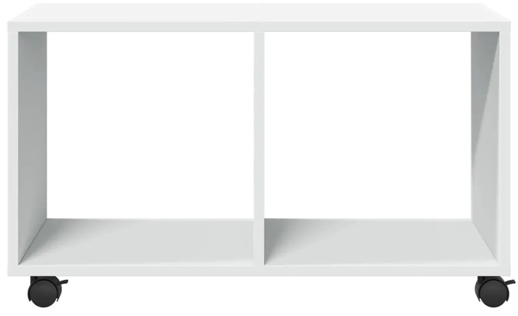 vidaXL Ντουλάπι Τροχήλατο Λευκό 72x33x42,5 εκ. από Επεξ. Ξύλο