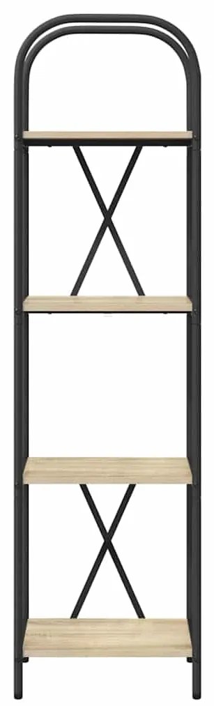 vidaXL Ράφι Βιβλίων Sonoma Δρυς 40 x 30 x 146 εκ Επεξεργασμένο ξύλο