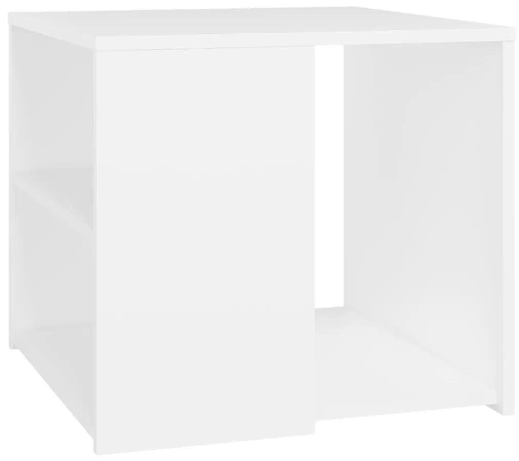 Τραπέζι Βοηθητικό Λευκό 50 x 50 x 45 εκ. από Μοριοσανίδα - Λευκό