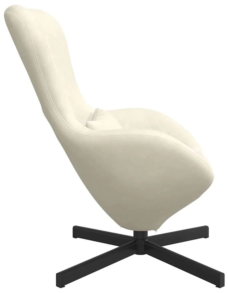 vidaXL Κάθισμα-αυγό Κρεμ 63 x 73 x 90 εκ Βελούδο
