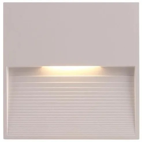 Απλίκα Φωτιστικό Τοίχου SLIM LED 3W 120X120X12 3000K IP65 145-52101 Eurolamp-145-52101-Λευκό 145-52101
