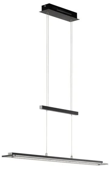 Κρεμαστό Φωτιστικό Οροφής LED 22W Tenso TW 2700/3350/4000K 115x9 Fischer Honsel-60992-Μαύρο 60992