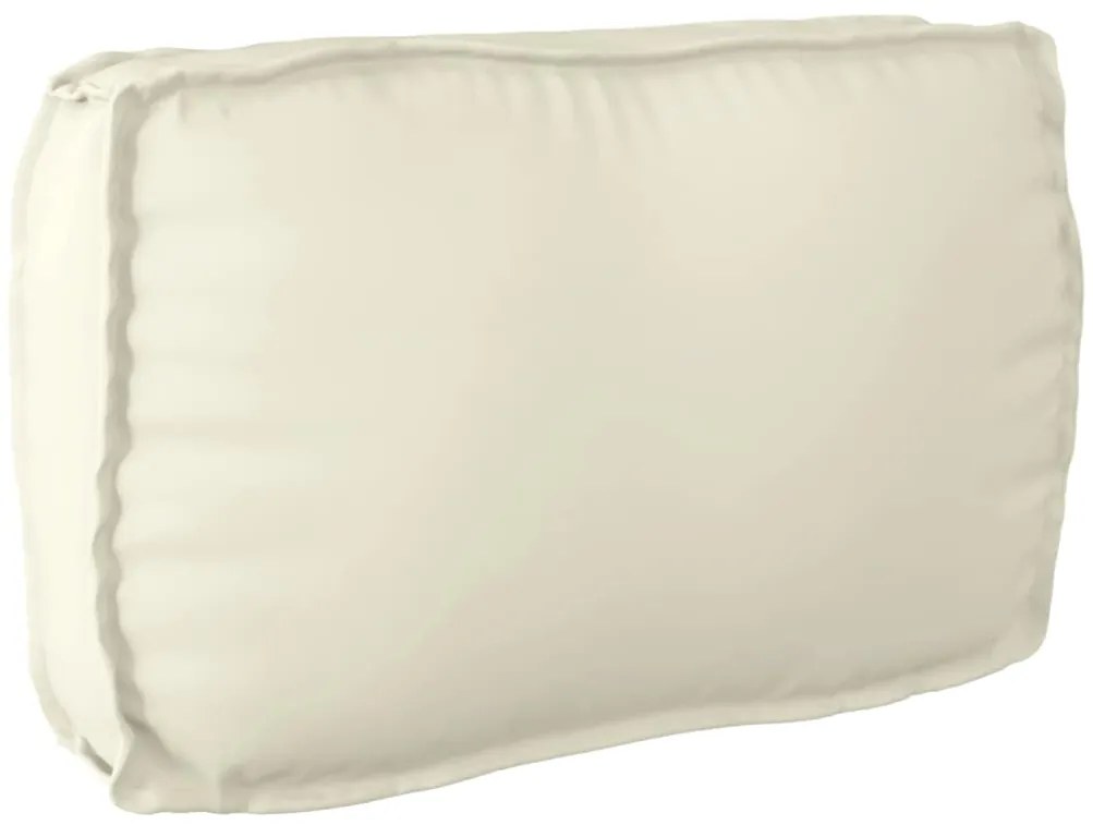 vidaXL Μαξιλάρι παλέτας για πλάτη Κρεμ 70 x 40 x 12 cm Ύφασμα Oxford