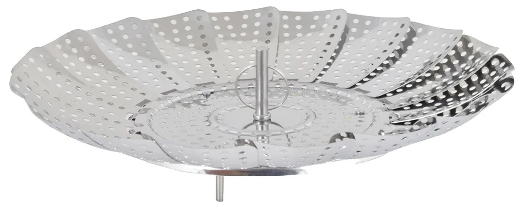 Σουρωτήρι Ατμού Αναδιπλούμενο 01-9205 24cm Ανοξείδωτο Ατσάλι Silver Estia Stainless Steel