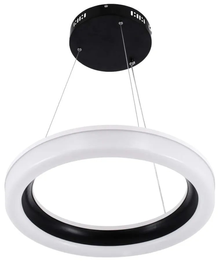 Φωτιστικό Οροφής Ariana 61037 Led 55W Φ48cm Black GloboStar Plastic