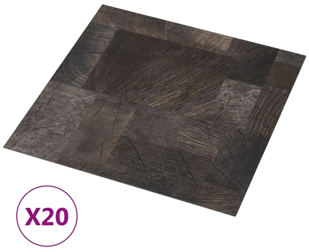 vidaXL Δάπεδο Αυτοκόλλητο με Όψη Ξύλου 20 τεμ. 1,86 μ² από PVC