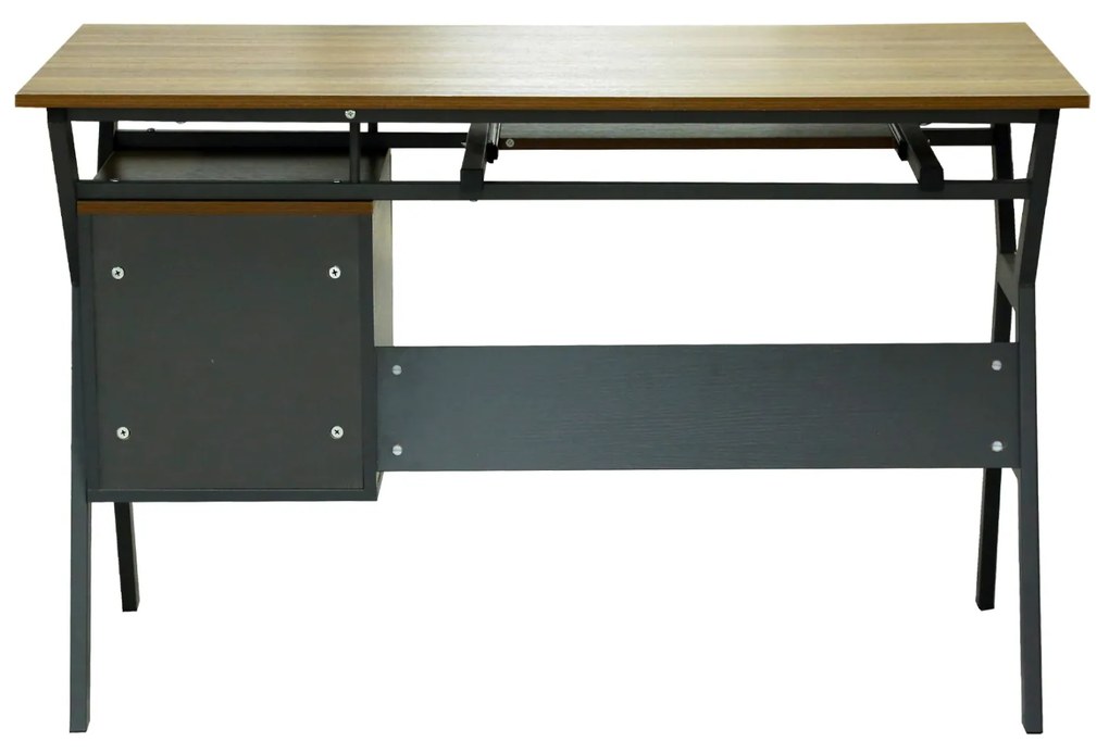 ΓΡΑΦΕΙΟ VITINO HM2130.03 ΜΕΛΑΜΙΝΗ-ΜΕΤΑΛΛΟ ΣΕ ΚΑΡΥΔΙ-ΓΚΡΙ 120X60X76εκ. (1 Τεμμάχια)
