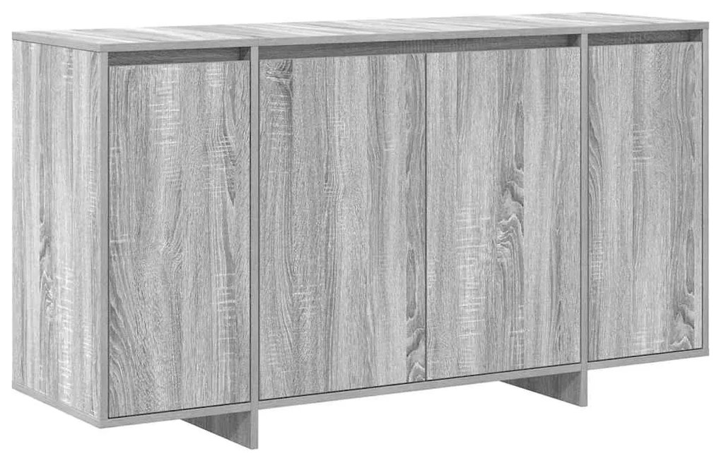 vidaXL Πλαϊνό γραφείο Γκρι sonoma 135 x 41 x 69 cm Επεξεργασμένο ξύλο