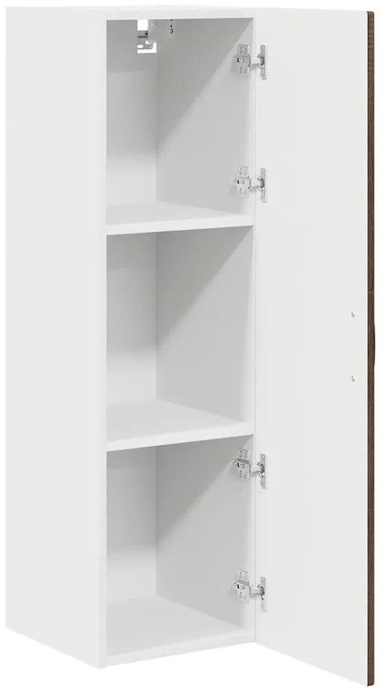 vidaXL Κρεμαστό ντουλάπι κουζίνας με ράφι Καφέ δρυς 30 x 31 x 100 εκ.