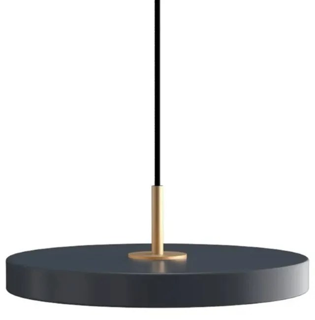 Φωτιστικό Οροφής Asteria Plus Mini Brass 2289 Φ31x10.5cm Led 1200lm 18W 2400-3000k Anthracite Umage