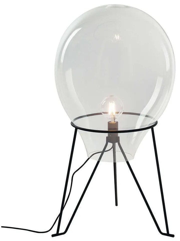 Φωτιστικό Επιτραπέζιο Azuma I-AZUMA-L38 1xE27 Led Φ38cm 63cm Clear Luce Ambiente Design Glass