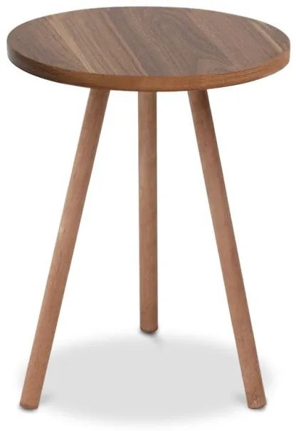 Βοηθητικό Τραπεζάκι Roma Καρυδί 33,5x33,5x46 GP022-0026,7 Megapap GP022-0026,7 Σκ. καφέ