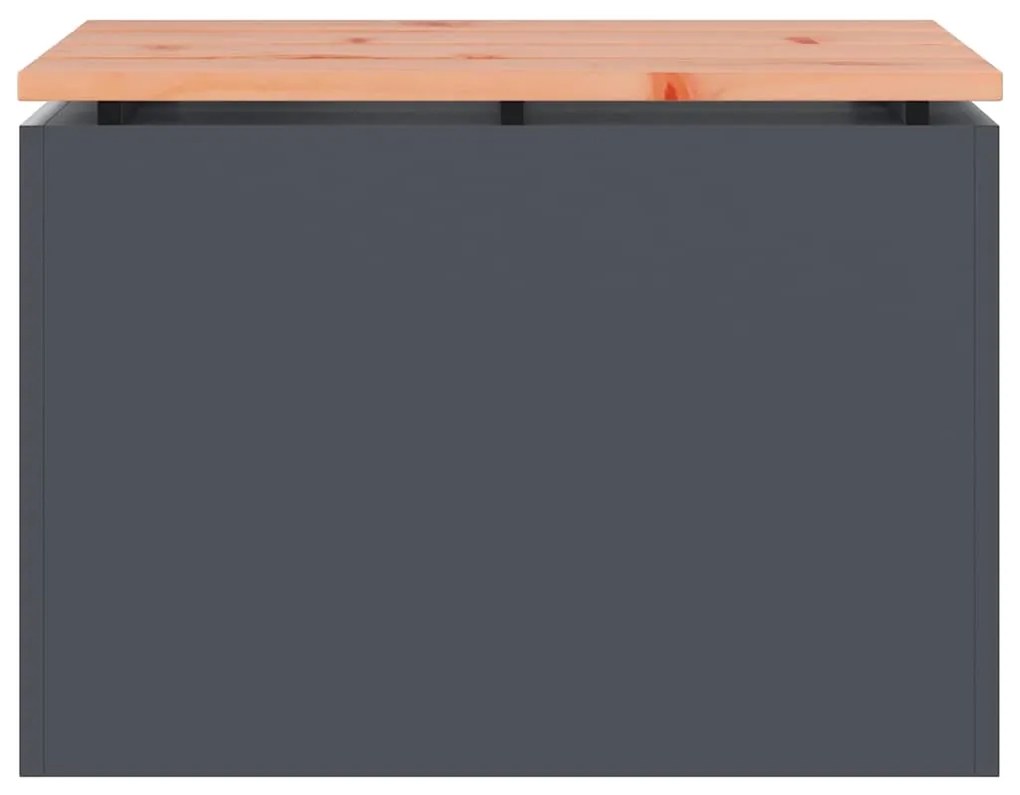 vidaXL Παγκάκι κήπου Ανθρακί 60 x 40 x 43 εκ Ατσάλι