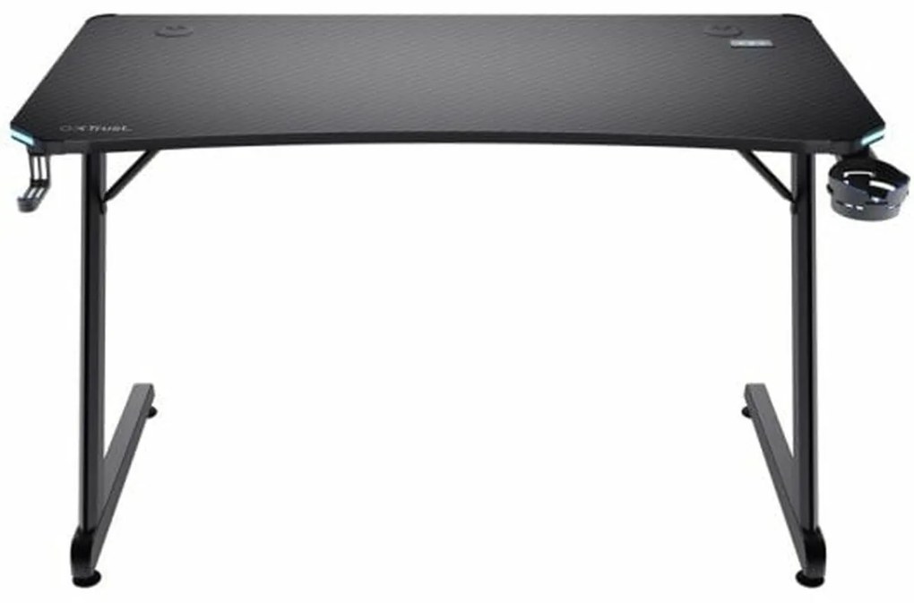 Γραφείο TR-25184 Gaming Ξύλινο Μαύρο με Μεταλλικά Πόδια &amp; LED 120x74x60εκ.