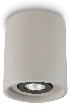 Σποτ Φωτιστικό Οροφής 1xGU10 Γκρι Downlight Τσιμέντο Oak 150437 Ideal Lux 150437