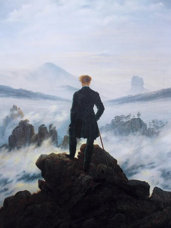 Αναπαραγωγή Wanderer Above the Sea Fog, Caspar David Friedrich