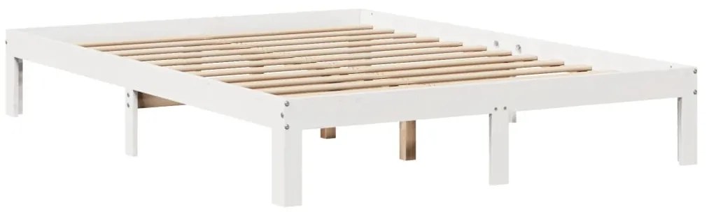 vidaXL Κρεβάτι Βιβλιοθήκη Χωρίς Στρώμα 120x190 εκ Μασίφ Ξύλο Πεύκου