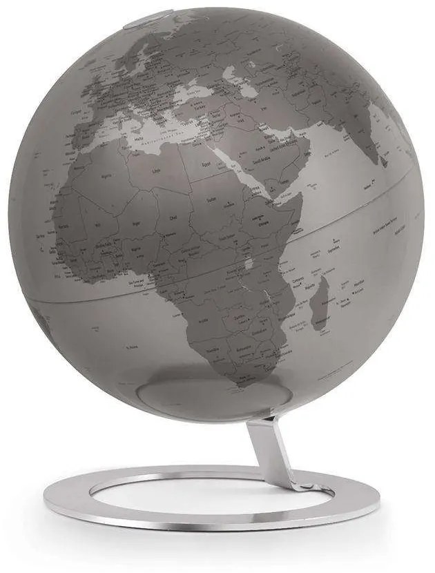 Υδρόγειος Σφαίρα iGlobe IGL-SIL Φ25x30cm Silver-Grey Atmosphere Metal, Plastic