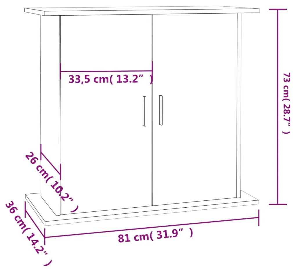 ΒΑΣΗ ΕΝΥΔΡΕΙΟΥ ΓΚΡΙ SONOMA 81X36X73 ΕΚ. ΑΠΟ ΕΠΕΞΕΡΓΑΣΜΕΝΟ ΞΥΛΟ 833605