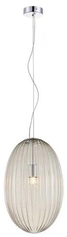 Κρεμαστό Φωτιστικό Οροφής 1xE27 Γυαλί Φ30cm AP SunLight AP9003-1ACO Διάφανο
