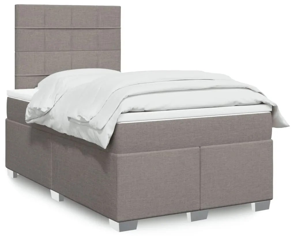 ΚΡΕΒΑΤΙ BOXSPRING ΜΕ ΣΤΡΩΜΑ TAUPE 120X190 ΕΚ. ΥΦΑΣΜΑΤΙΝΟ 3290431