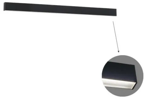 Γραμμικό Τοίχου L1140 3000K Μαύρο Microprismatic Ciba 3916-02114-3-B-M-N Viokef 3916-02114-3-B-M-N Μαύρο