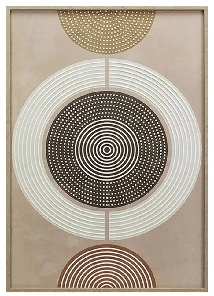 Κάδρο Σε Καμβά Geometric Cycles XCC05007008 50x70cm Multi Oriana Ferelli Κάθετοι Καμβάς