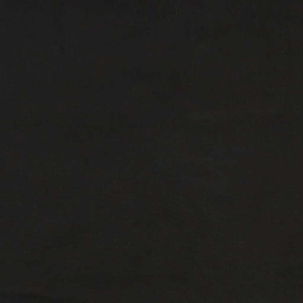 Πλαίσιο Κρεβατιού με Κεφαλάρι Μαύρο 140x200 εκ. Βελούδινο - Μαύρο
