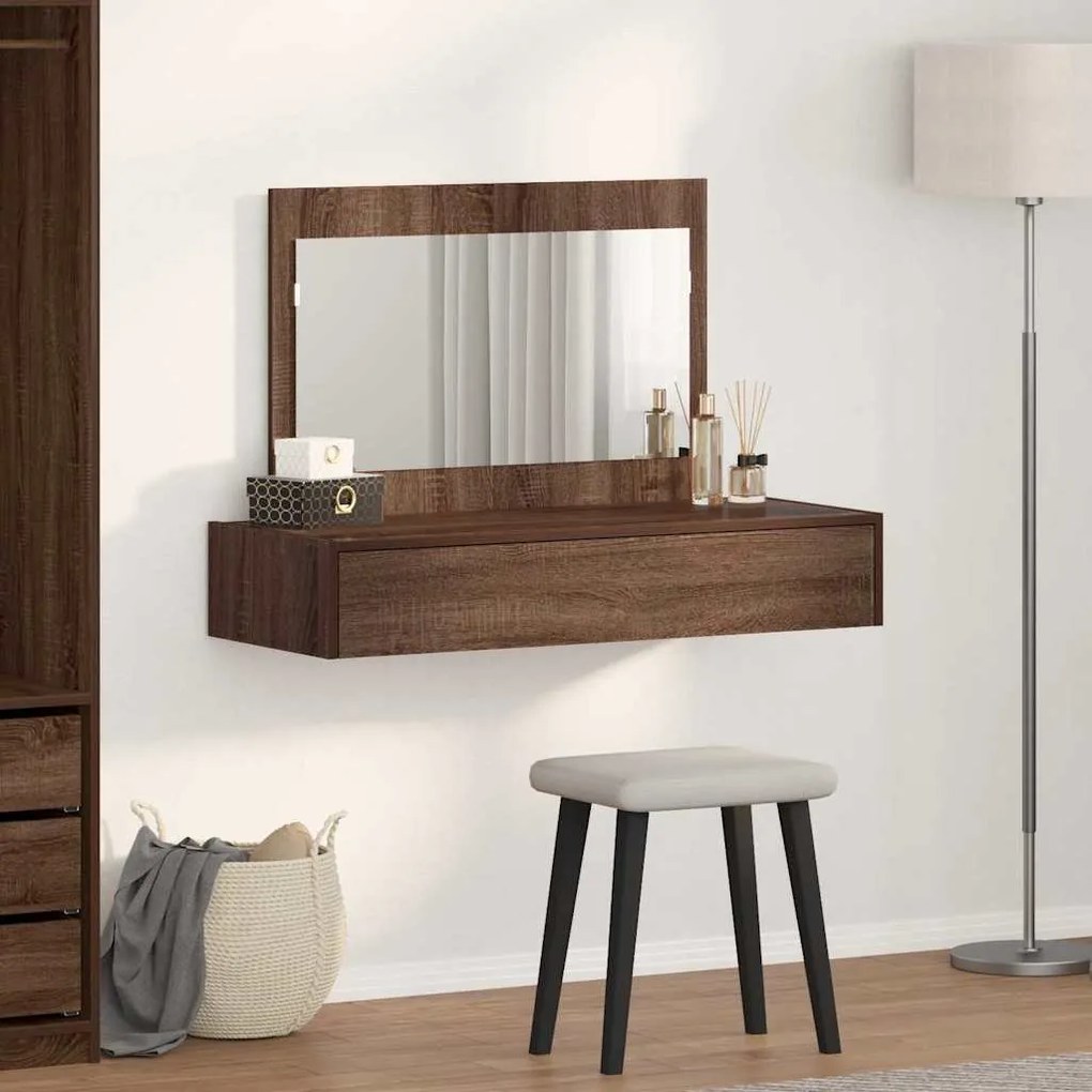 vidaXL Τραπέζι περιποίησης Καφέ 100 x 40 x 70 εκ. Επεξεργασμένο ξύλο