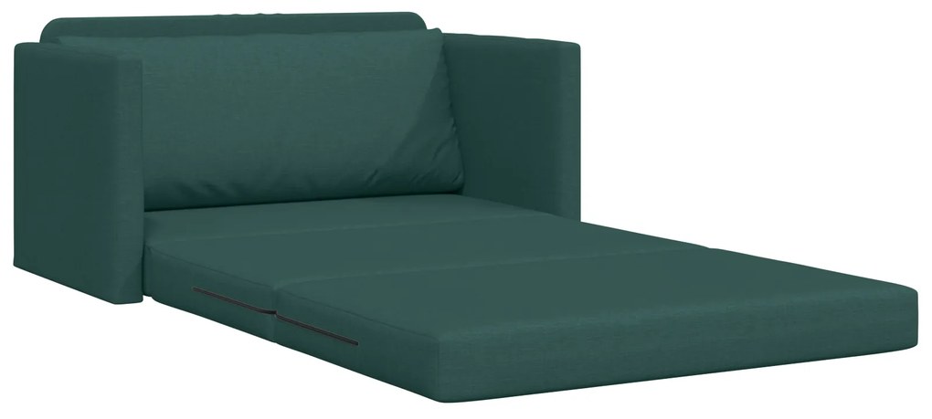 vidaXL Καναπές Κρεβάτι 2σε1 Σκοτεινό Πράσινο 124x71x78 cm Υφασμάτινος