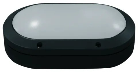 Απλίκα Φωτιστικό Τοίχου Οβάλ E27 60W IP54 ACA-HI4022BMS-Μαύρο HI4022BMS
