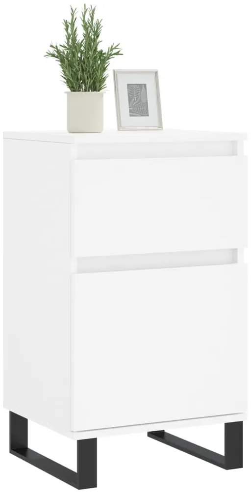 vidaXL Ντουλάπια 2 τεμ. Λευκά 40 x 35 x 70 εκ. από Επεξεργασμένο Ξύλο