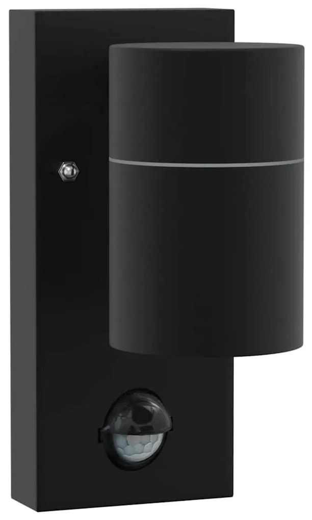vidaXL Εξωτερικά Φωτιστικά Τοίχου 2 pcs Μαύρο 6.5 x 10.5 x 16 εκ.