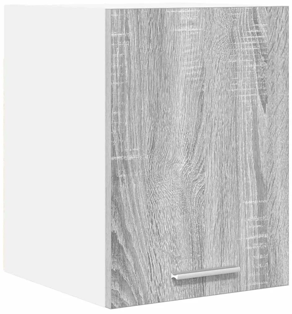 vidaXL Κρεμαστό ντουλάπι Γκρι Σομόνα και Λευκό 30 x 31 x 40 εκ.