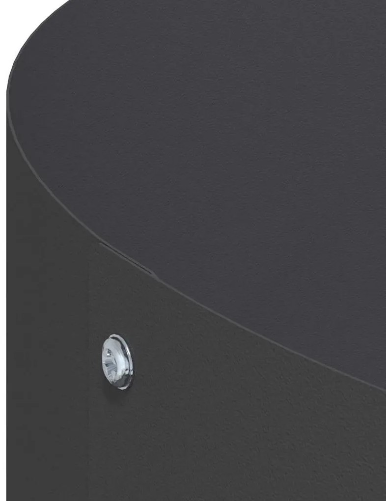 vidaXL Γλάστρα Κήπου Μαύρο 40 x 40 x 20 cm Ατσάλι