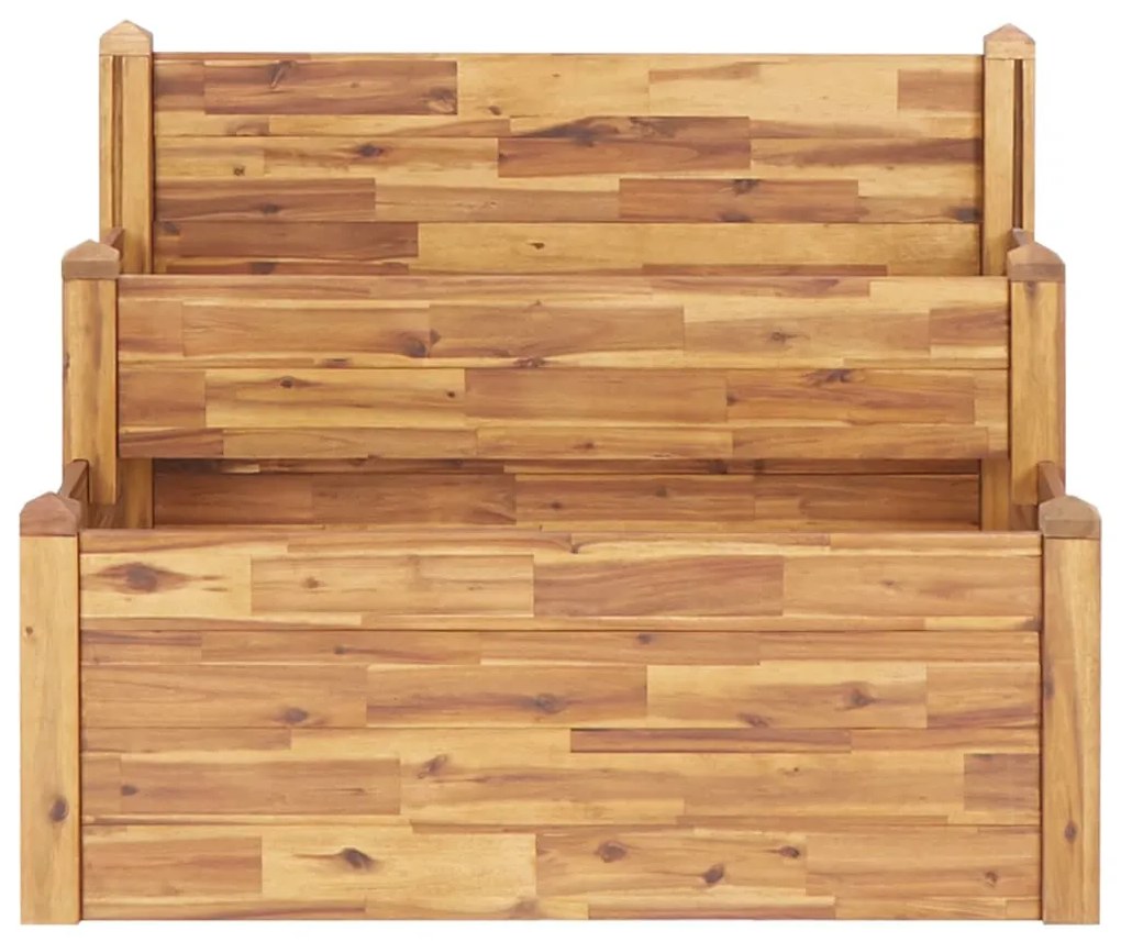 vidaXL Ζαρντινιέρα 2 Επιπέδων 110 x 75 x 84 εκ. από Μασίφ Ξύλο Ακακίας