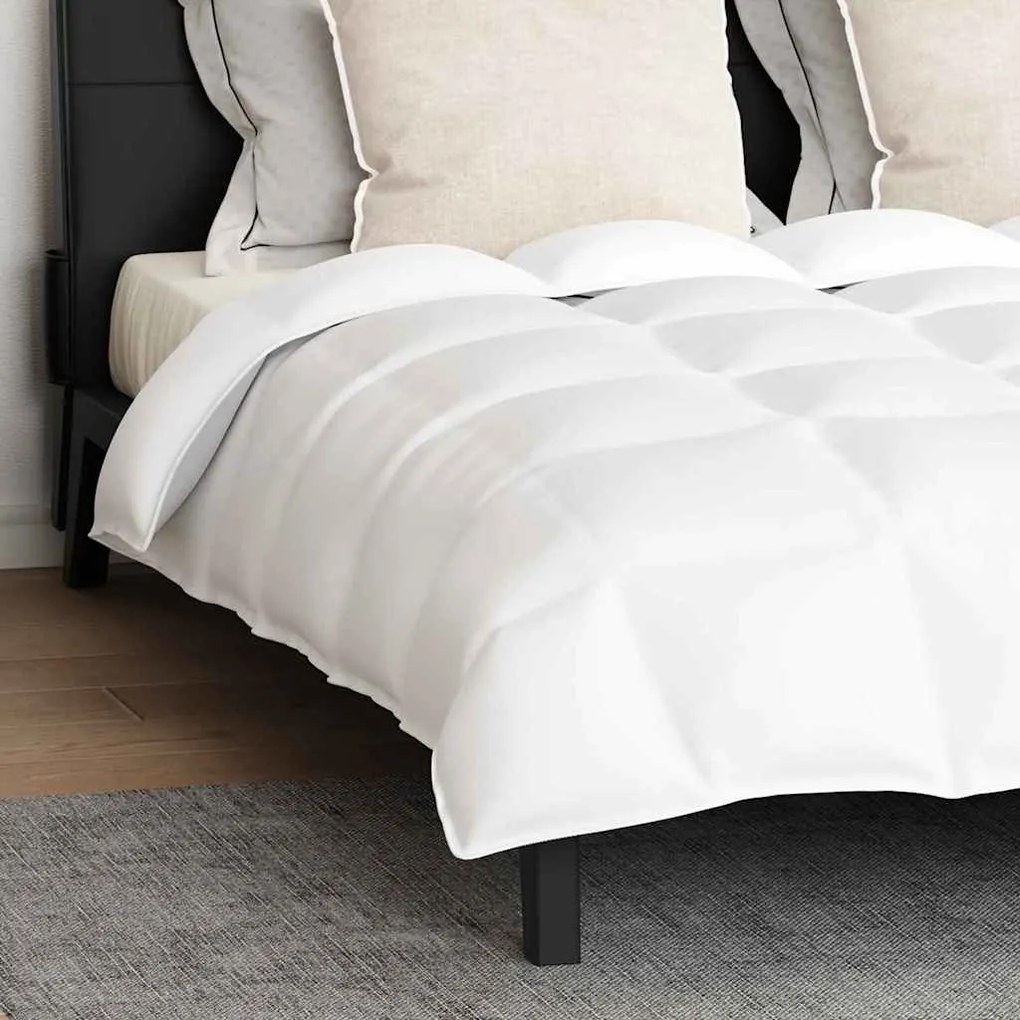 vidaXL Πάπλωμα Άλλο με μαξιλάρι 3 pcs Λευκό 260 x 220 εκ. Πούπουλο