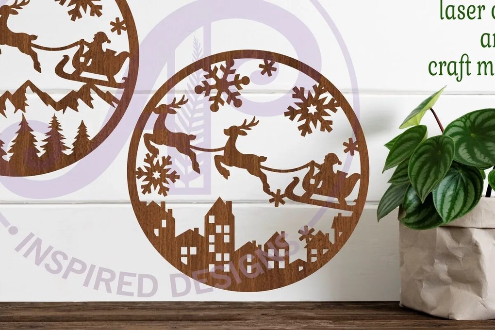 Intra απο ξύλο plywood 3mm-4mm πάχος - Χριστουγεννιάτικες επιγραφές τοίχου 2 Επιλογές, Δίασταση 40x50 cm INTRAFABR-80352673