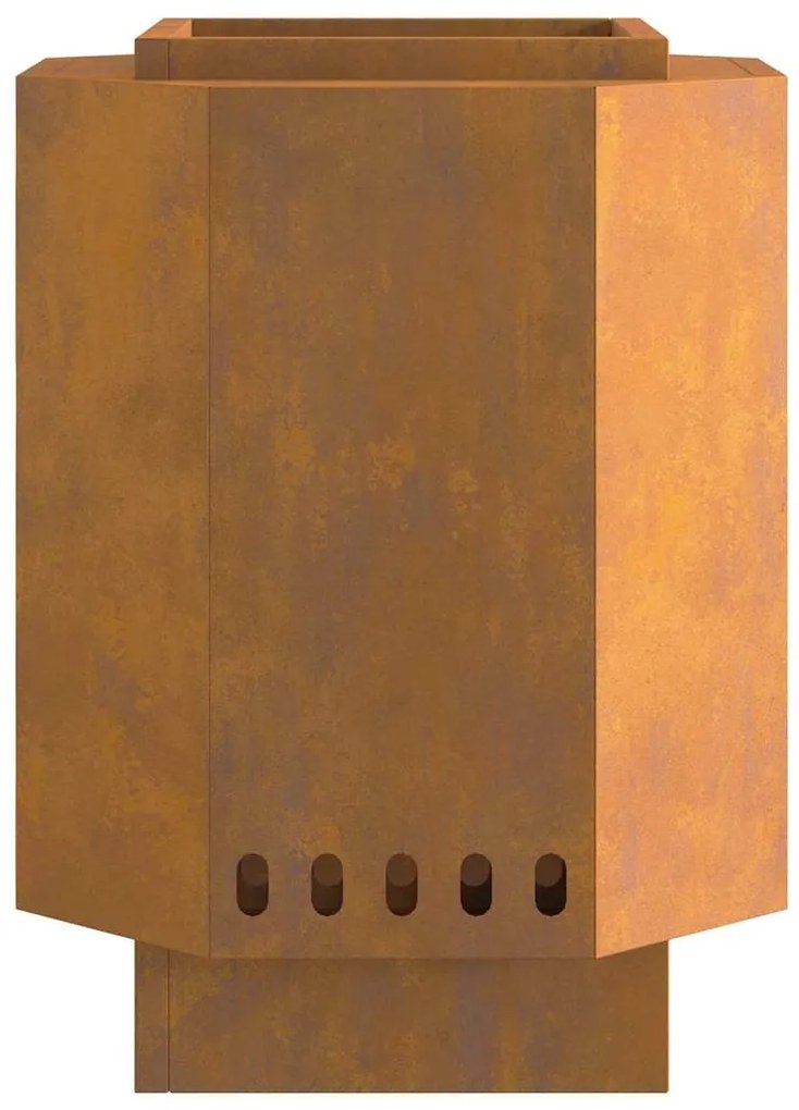 vidaXL Σόμπα Φωτιάς Χωρίς Καπνό Καφέ 38 x 38 x 51 cm Ατσάλι καιρό