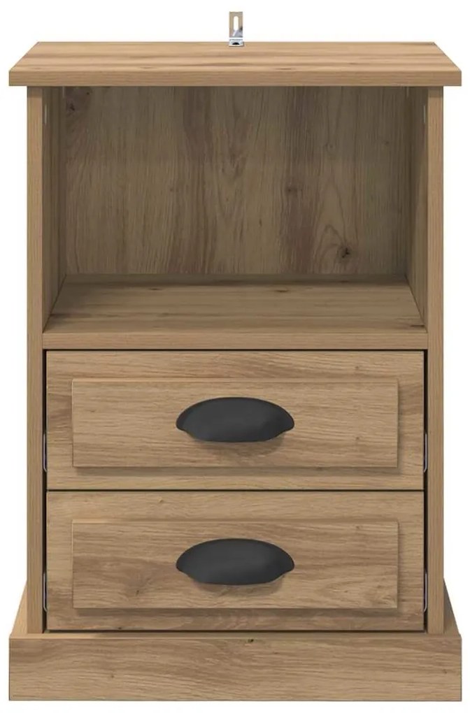 vidaXL Κομοδίνο artisan δρυς 43 x 36 x 60 εκ Επεξεργασμένο ξύλο
