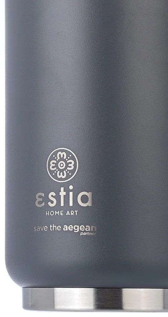 Ποτήρι Θερμός Travel Cup Save The Aegean Fjord Grey 300ml - Estia