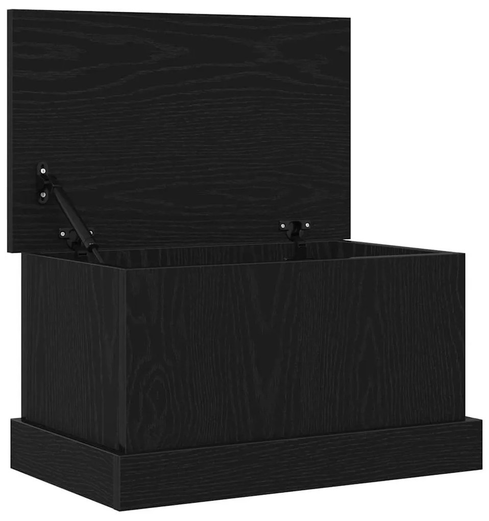vidaXL Κουτί αποθήκευσης Μαύρη δρυς 50 x 30 x 28 cm Επεξεργασμένο ξύλο