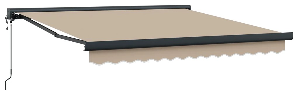 vidaXL Αυτόματη Αναδιπλούμενη Τέντα Μπεζ 300 x 250 cm