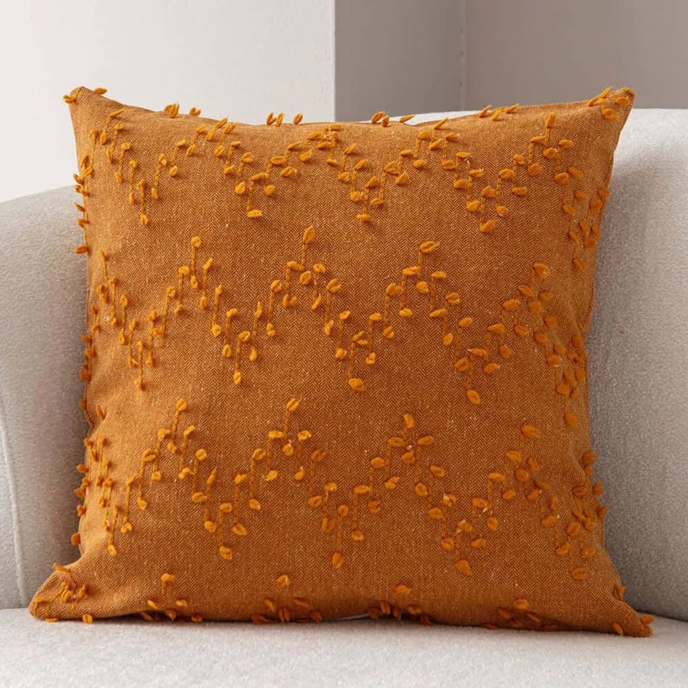 Μαξιλαροθήκη Διακοσμητική Tuffet 881PCR1663 Orange Aberto Design 43X43 Πολυέστερ