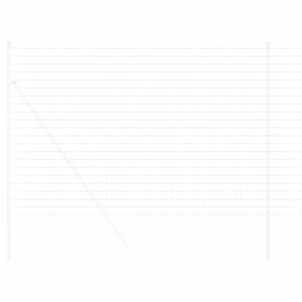 vidaXL Φράχτης Εuro Ασημί 1.6 x 10 m Χάλυβας με θερμή επιμετάλλωση