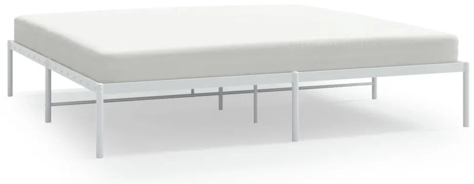 vidaXL Μεταλλικό Πλαίσιο Κρεβατιού Λευκό 180 x 200 εκ.