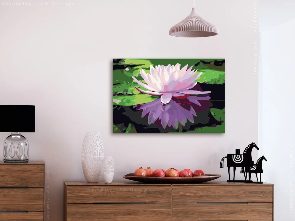 Πίνακας για να τον ζωγραφίζεις - Water Lily 60x40