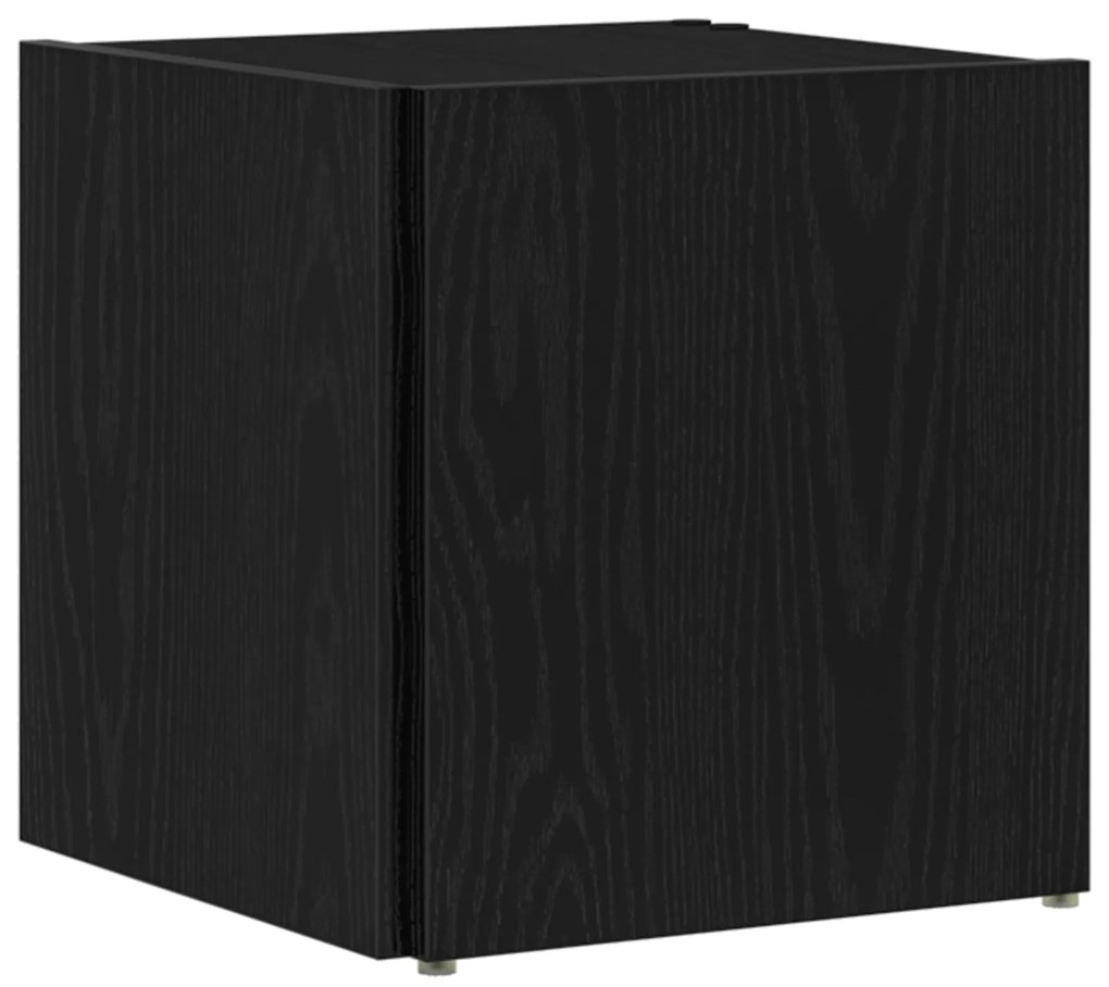 vidaXL Τραπέζι Μαύρη Δρυς 33x33x34,5 εκ. Κατασκευασμένο ξύλο